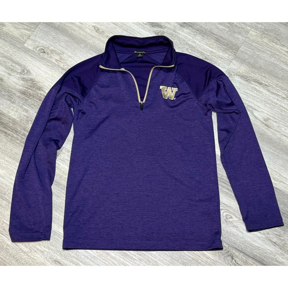 Champion Wa State Huskies pullover Quarterzip size small